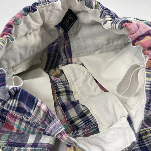 J.Crew Crew Cuts PLAID MADRES SHORTS Boy Size 6 Multicolor plaid shorts EUC - Picture 4 of 14
